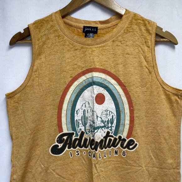 Joei & i Sleeveless Round Neck Split-Tie BackTank Top Women Medium Light Orange - Picture 11 of 16